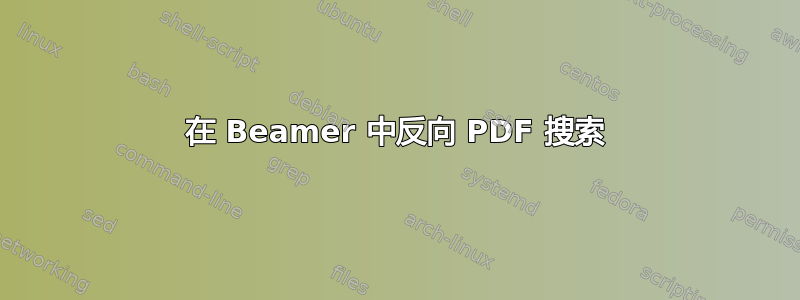 在 Beamer 中反向 PDF 搜索