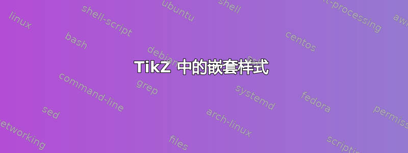 TikZ 中的嵌套样式