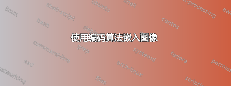 使用编码算法嵌入图像