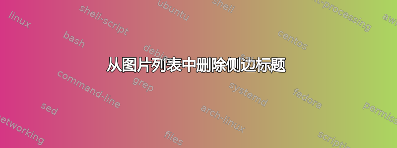 从图片列表中删除侧边标题