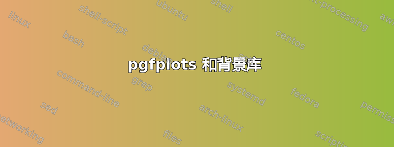 pgfplots 和背景库