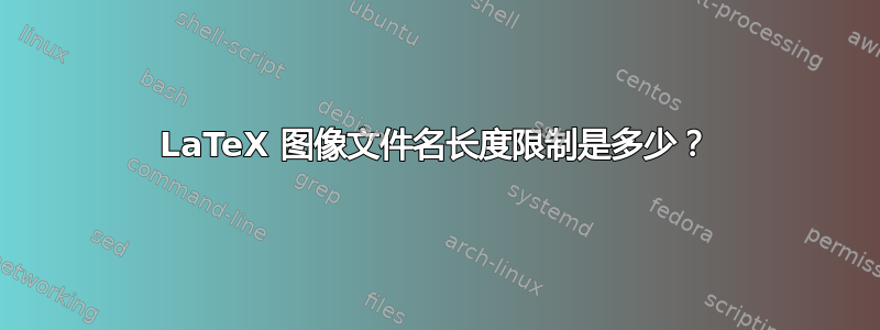 LaTeX 图像文件名长度限制是多少？