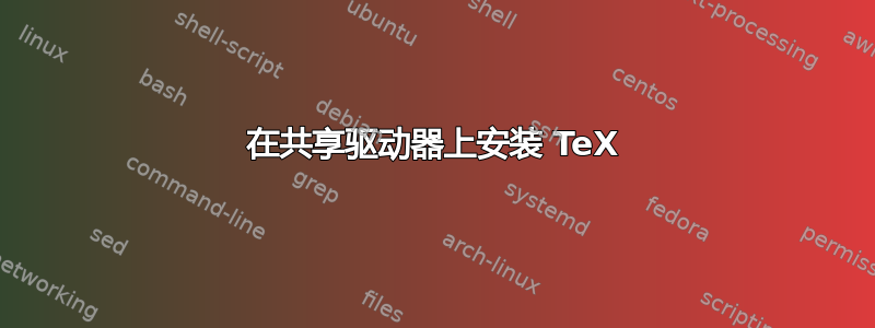 在共享驱动器上安装 TeX