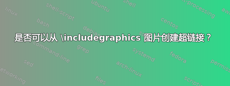 是否可以从 \includegraphics 图片创建超链接？