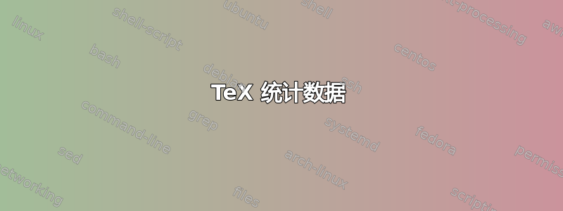 TeX 统计数据