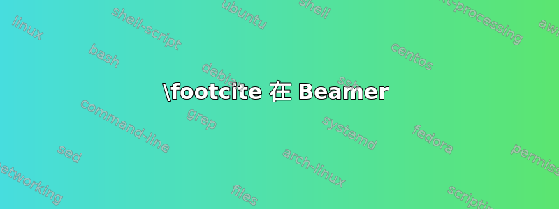 \footcite 在 Beamer