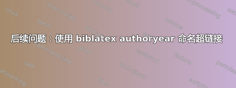 后续问题：使用 biblatex authoryear 命名超链接