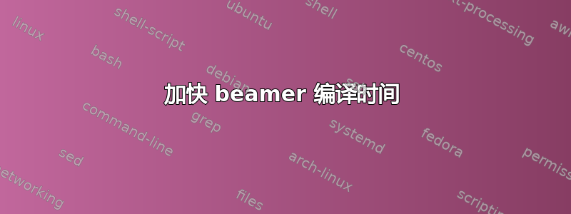 加快 beamer 编译时间