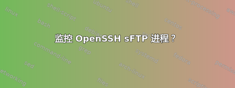 监控 OpenSSH sFTP 进程？