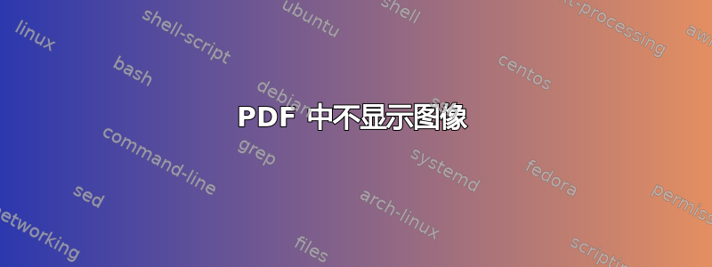 PDF 中不显示图像