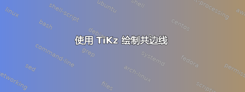 使用 TiKz 绘制共边线