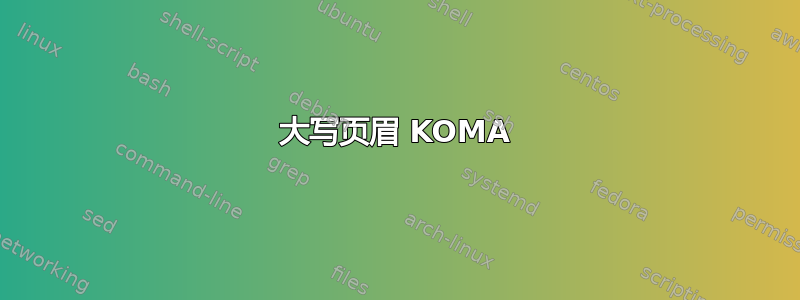 大写页眉 KOMA