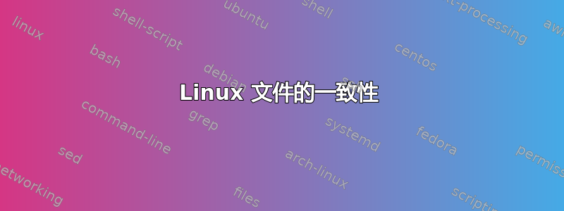 Linux 文件的一致性