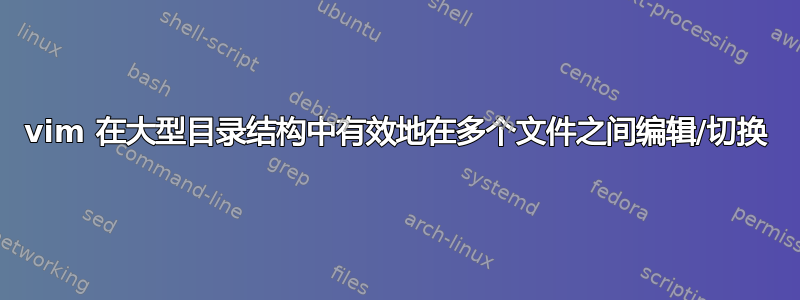 vim 在大型目录结构中有效地在多个文件之间编辑/切换