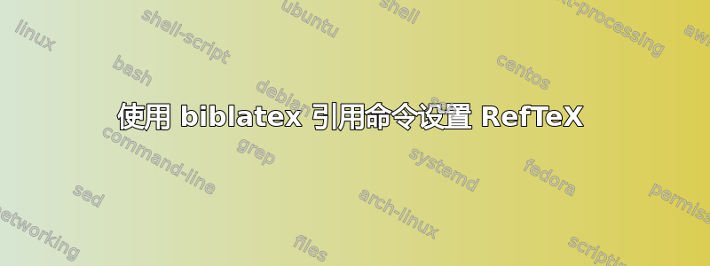 使用 biblatex 引用命令设置 RefTeX