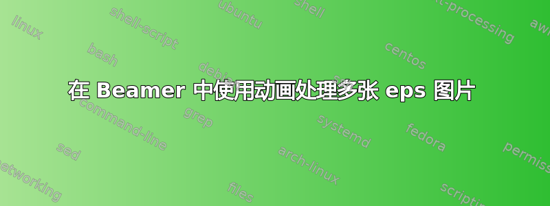 在 Beamer 中使用动画处理多张 eps 图片