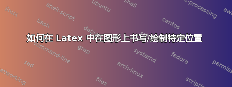 如何在 Latex 中在图形上书写/绘制特定位置