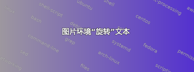 图片环境“旋转”文本