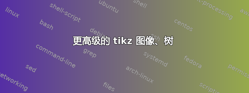 更高级的 tikz 图像、树