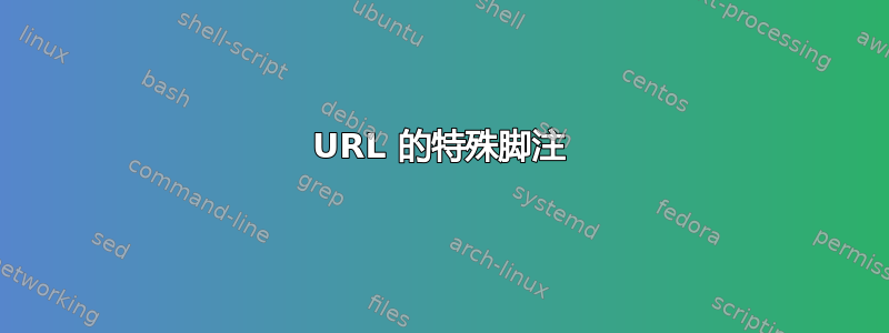 URL 的特殊脚注