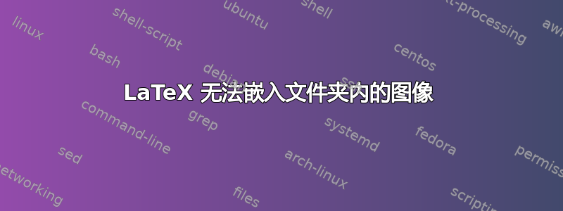 LaTeX 无法嵌入文件夹内的图像