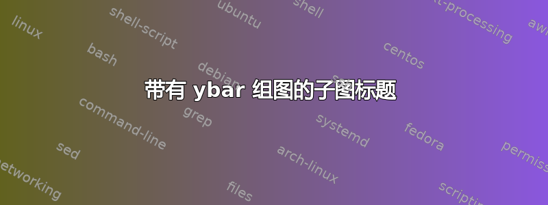 带有 ybar 组图的子图标题