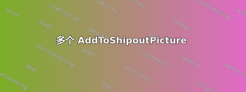 多个 AddToShipoutPicture