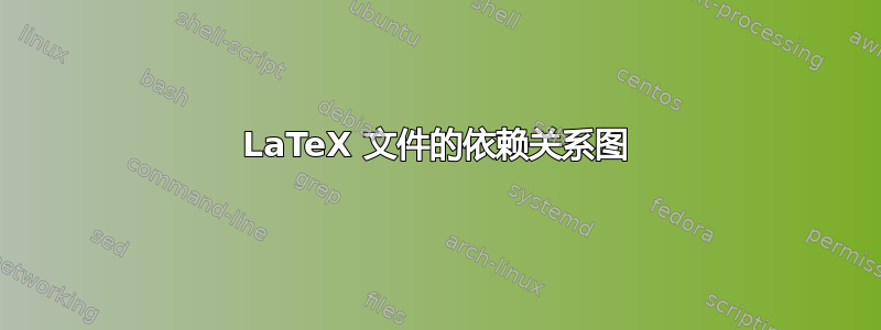 LaTeX 文件的依赖关系图