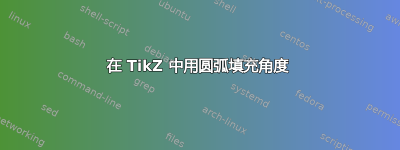 在 TikZ 中用圆弧填充角度