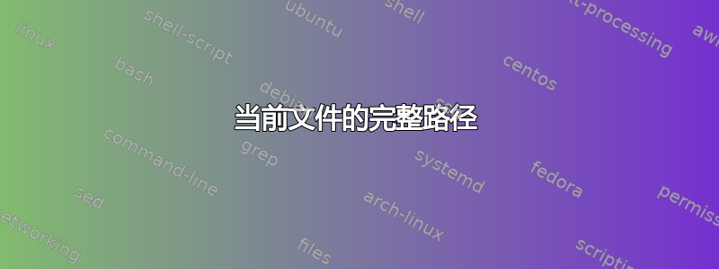 当前文件的完整路径