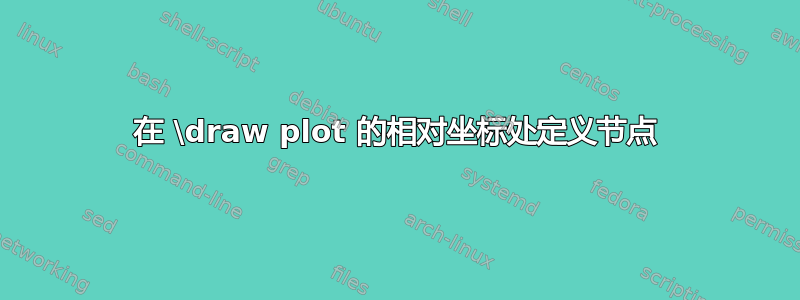 在 \draw plot 的相对坐标处定义节点