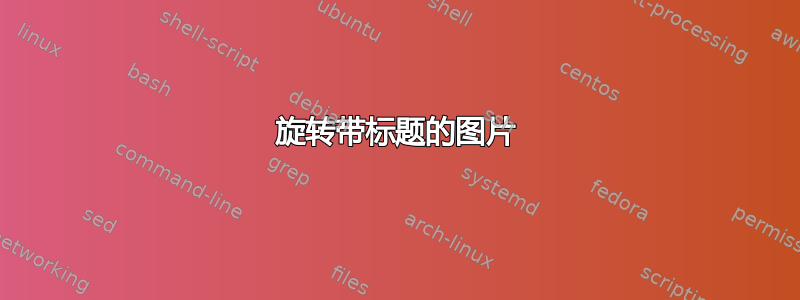 旋转带标题的图片