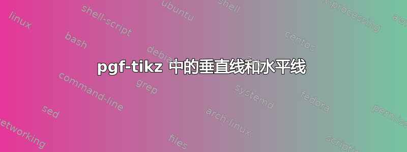 pgf-tikz 中的垂直线和水平线