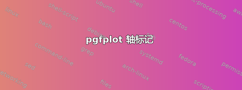 pgfplot 轴标记