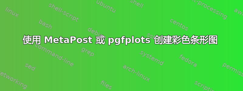 使用 MetaPost 或 pgfplots 创建彩色条形图