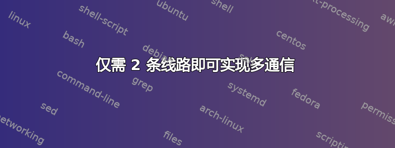 仅需 2 条线路即可实现多通信