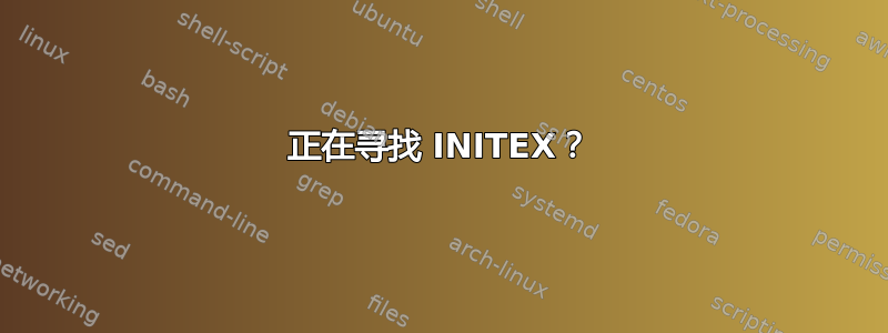 正在寻找 INITEX？