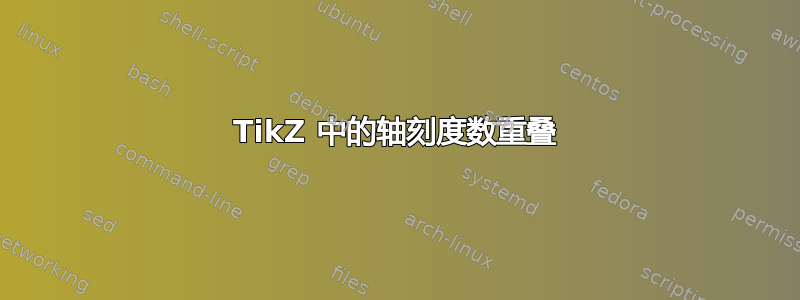 TikZ 中的轴刻度数重叠