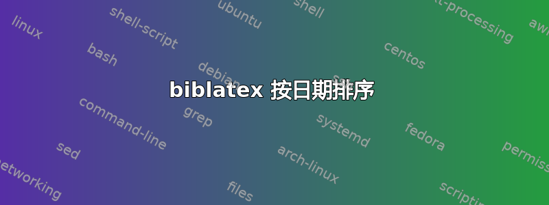 biblatex 按日期排序