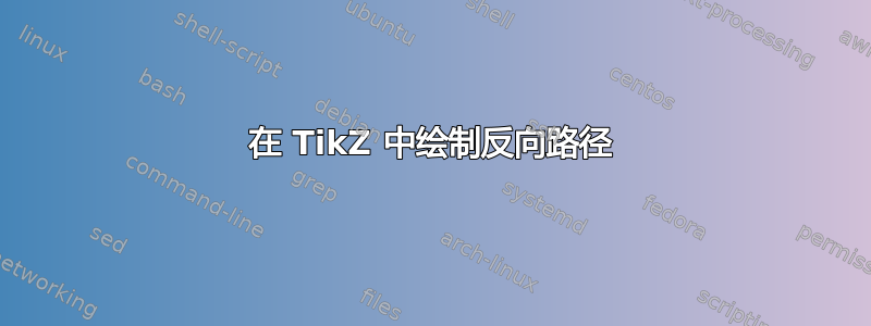 在 TikZ 中绘制反向路径