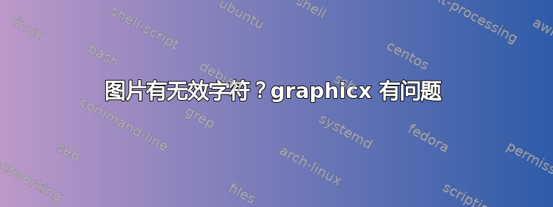 图片有无效字符？graphicx 有问题