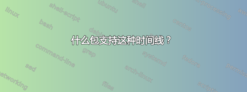 什么包支持这种时间线？