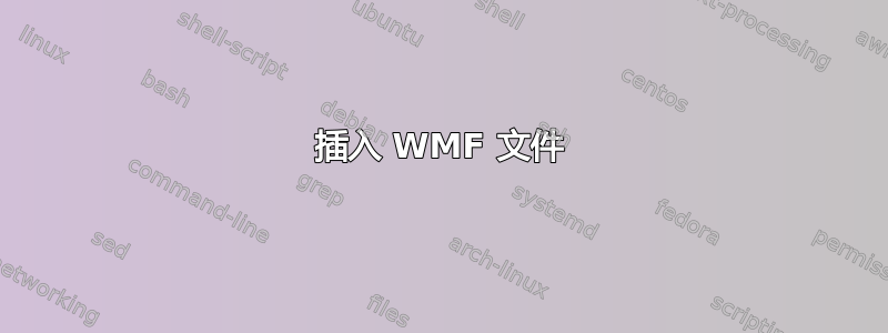 插入 WMF 文件