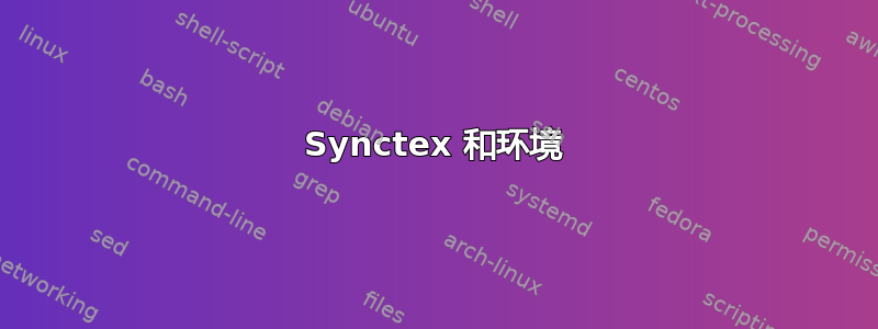 Synctex 和环境