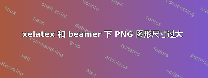 xelatex 和 beamer 下 PNG 图形尺寸过大