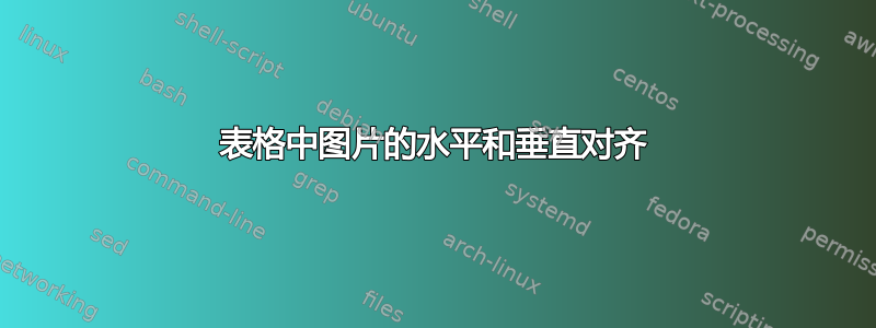 表格中图片的水平和垂直对齐