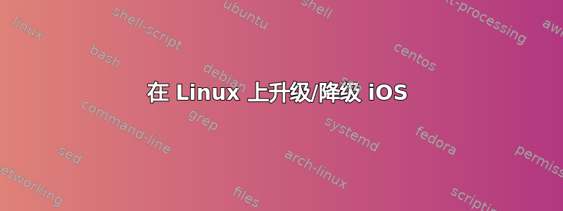 在 Linux 上升级/降级 iOS