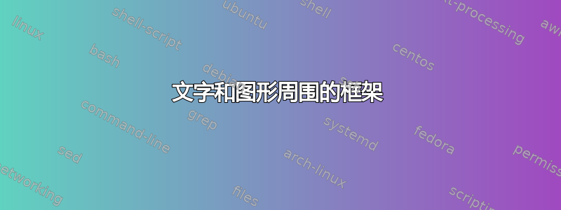 文字和图形周围的框架