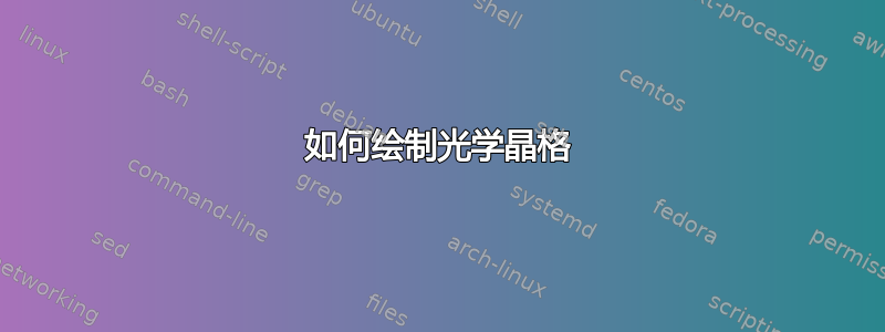 如何绘制光学晶格