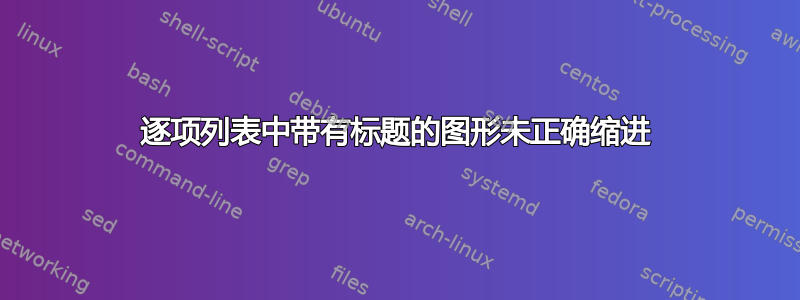 逐项列表中带有标题的图形未正确缩进